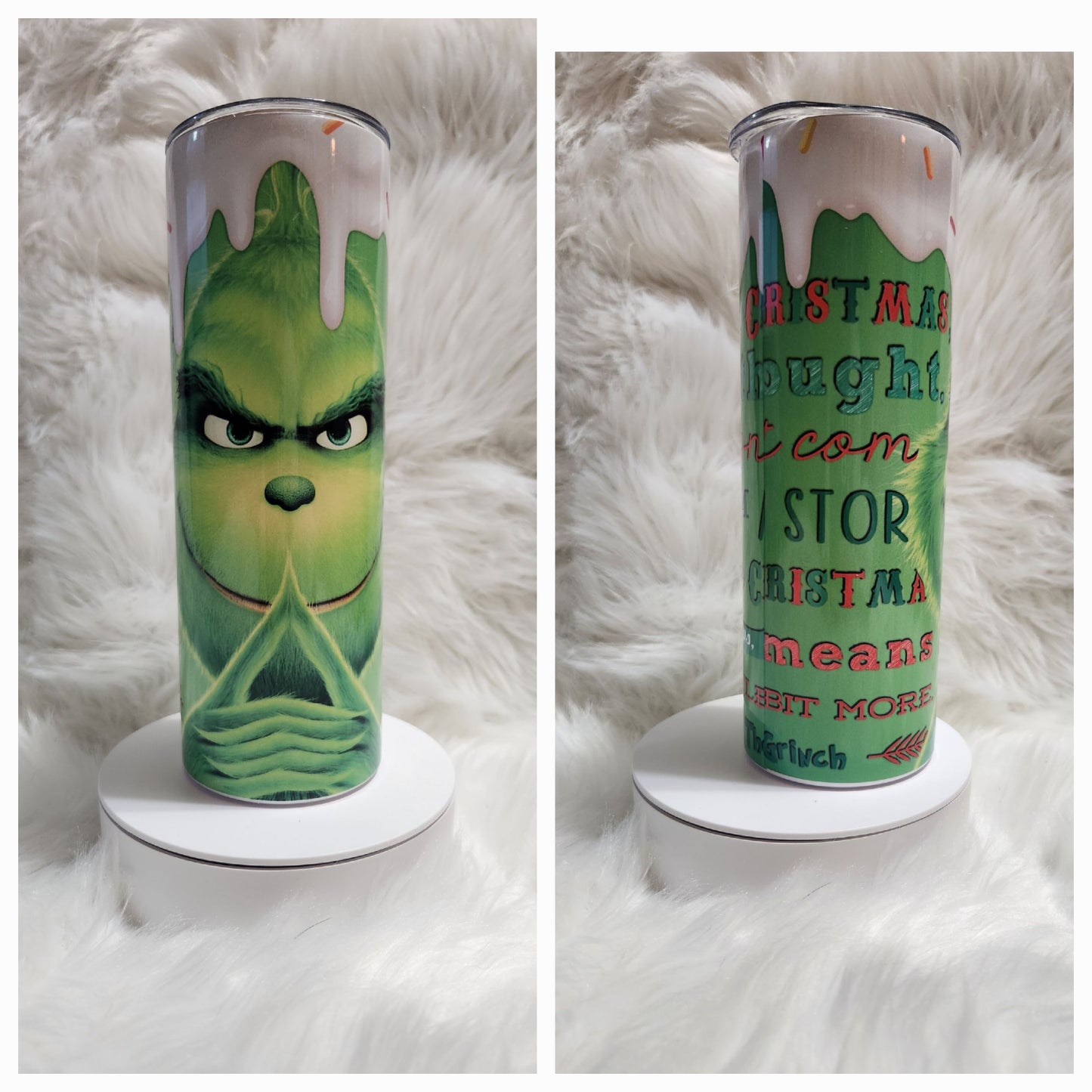 Grinch stainless steel tumbler