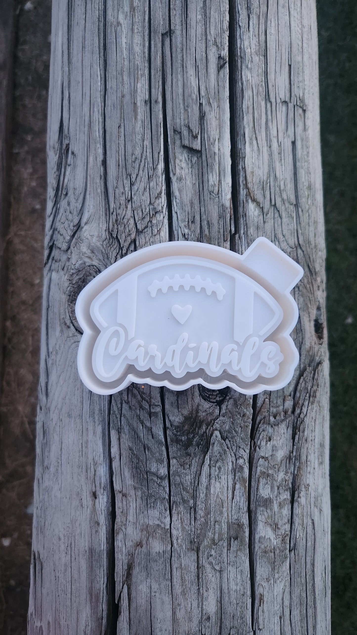 Cardinal football silicone mold