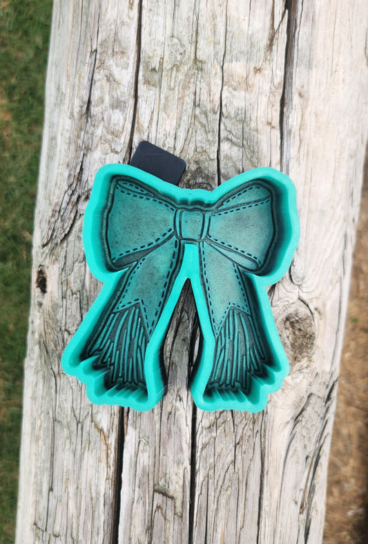 Bow with fringe silicone mold